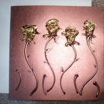Handmade Card 'Four Roses'