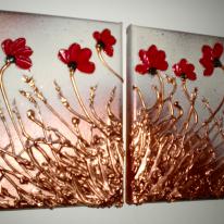 Poppy Breeze (Diptych)