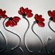Five Red Poppies