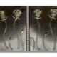 Four Golden Roses Diptych