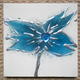Blue and silver flower