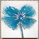 Blue and silver flower…