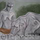Zeus Nestling on Europes… | | 50 x 70cm | charcoal, pastel, gloss paint on paper Zeus Nestling on Europes…