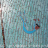 Olypic Pole Vaulter - Glass Fusions and Bullseye Glass