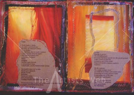 altered book page