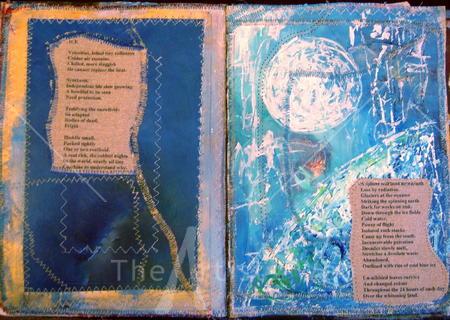 altered book page