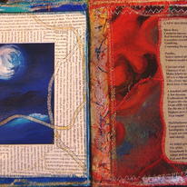 altered book page