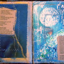 altered book page