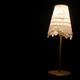 Lacey Lamp with bronze effect base