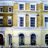 House in St James's gardens, Holland Park - watercolour