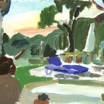 View to pool