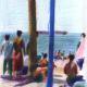 Jumeirah beach | £300 | 21 x 14cm | Crayon on paper Jumeirah beach