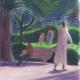 Promenade | £300 | 21 x 14cm | Crayon on paper Promenade
