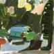 Car in sunlight3 | £300 | 17 x 5cm | Acrylic on paper Car in sunlight3