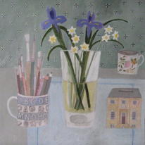 Still life with Alphabet mug
