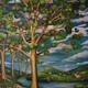 trees and sheep
