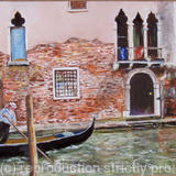 The Gondolier - Oil on board