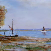 Barges Wrabness Essex