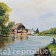 Houghton Mill Cambs. | £150 | 36 x 25cm | Oil on board Houghton Mill Cambs.