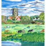 Cattle Grazing, Sudbury Water Meadows (Artist's Ref 0911CA) - Giclee Print