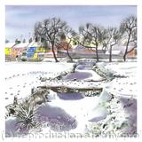 Frozen Stream, Sudbury Water Meadows (Artist's ref 0811FR) - Giclee Print