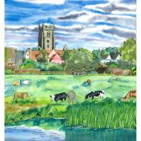 Cattle Grazing, Sudbury Water Meadows (Artist's Ref 0911CA)