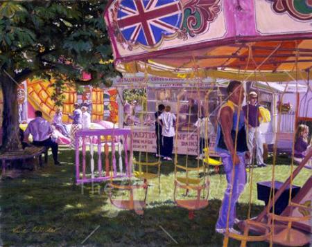 A quiet corner of the village fair by Paul Winder