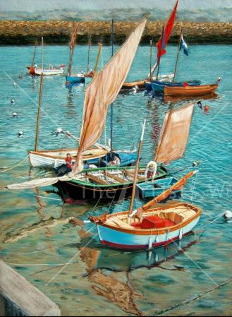 Breton boats by Paul Winder