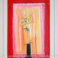 lily in vase