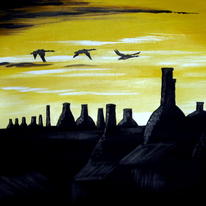 Flight over Longton