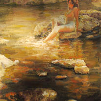 suzzana at her bath