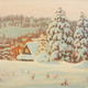 big snow fall poland | | 75 x 54cm | oil on canvas big snow fall poland