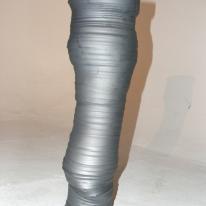 Thrown Form With Black Manganese Glaze