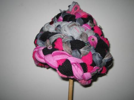 braided hat pink