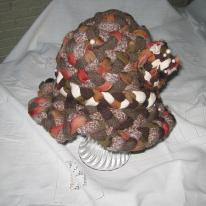 braided hat brown