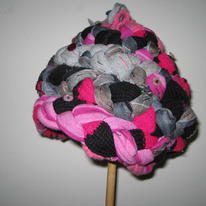 braided hat pink