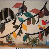 cat and birds