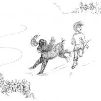 Hattie and Maxim run for cover