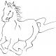 galloping horse | £1 | 15 x 10cm | pen and ink galloping horse