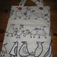 chicken tote bag