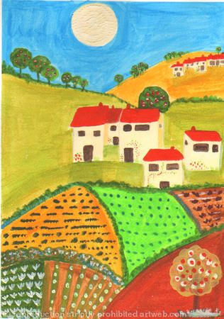 Red rooves and market garden