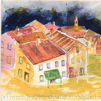 Croatian Village Rooftops