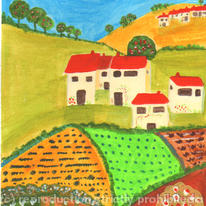 Red rooves and market garden