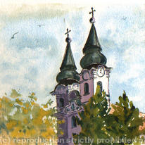 Twin spires