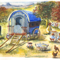 Gypsies with hens