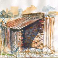 shed with corrugated roof