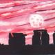 The Henge at full moon