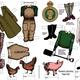 Land Girls paper doll | | 21 x 30cm | digital Land Girls paper doll
