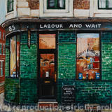 Labour and Wait - Acrylic on box canvas