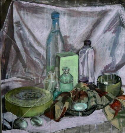 Still Life with Embroidered Box